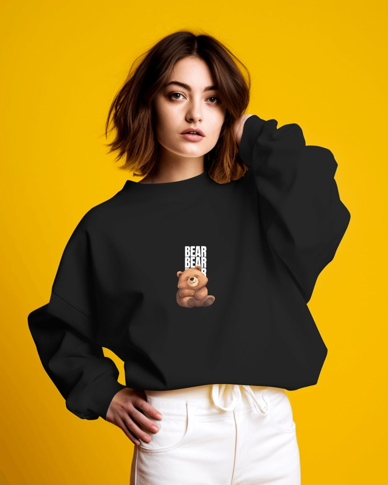 Stand Out in Style: Bold Bear Sweatshirt 400 GSM