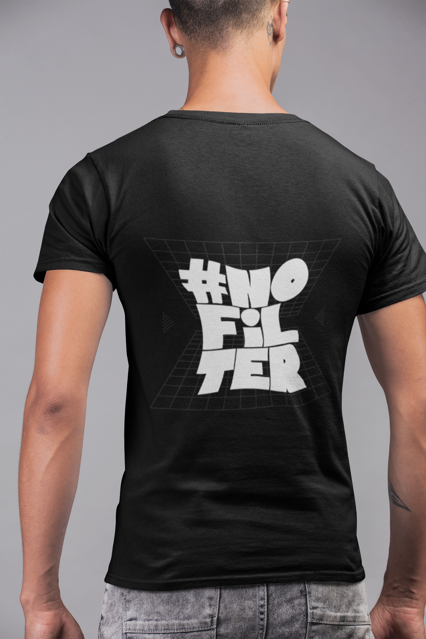 No Filter Unisex Black Unisex T-shirt