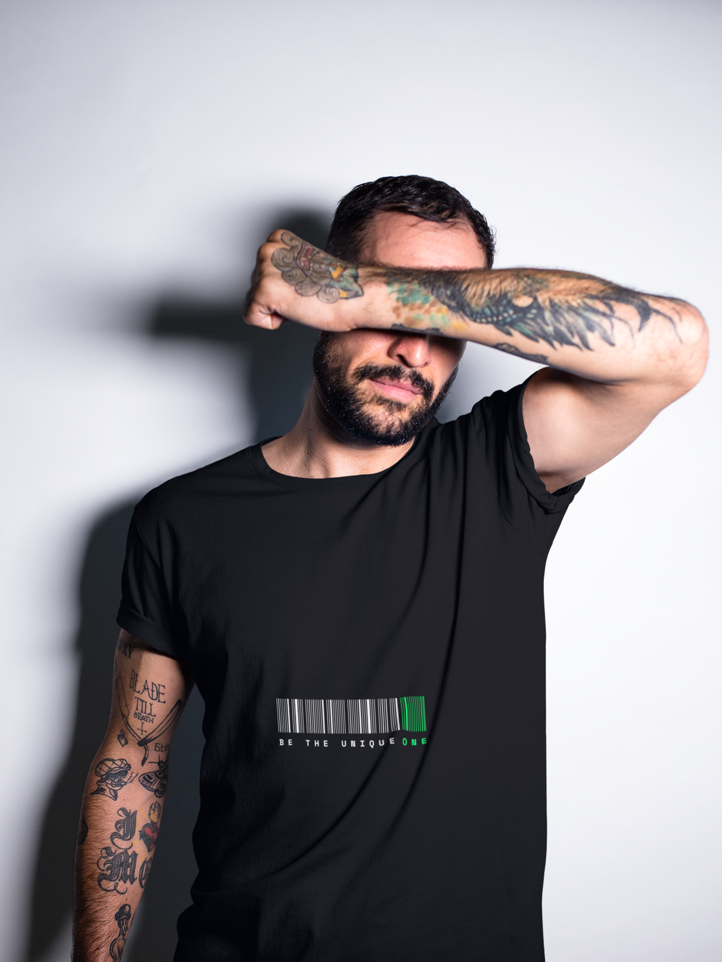 Unique Code Black Unisex T-shirt